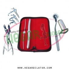 Hegar dilator Set of 2pcs 3-4, 15-16, pinwheel, mathieu speculum, grave 3pcs, collin medium