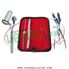 Hegar dilator Set of 2pcs 3-4, 15-16, pinwheel, mathieu speculum, collin medium