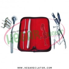 Hegar dilator Set of 2pcs 3-4, 15-16, pinwheel, mathieu speculum, collin 3pcs