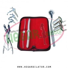 Hegar dilator Set of 2pcs 3-4, 15-16, pinwheel, mathieu speculum, grave 3pcs, collin 3pcs