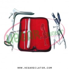 Hegar dilator Set of 2pcs 3-4, 17-18, mathieu anal speculum, grave large, collin large